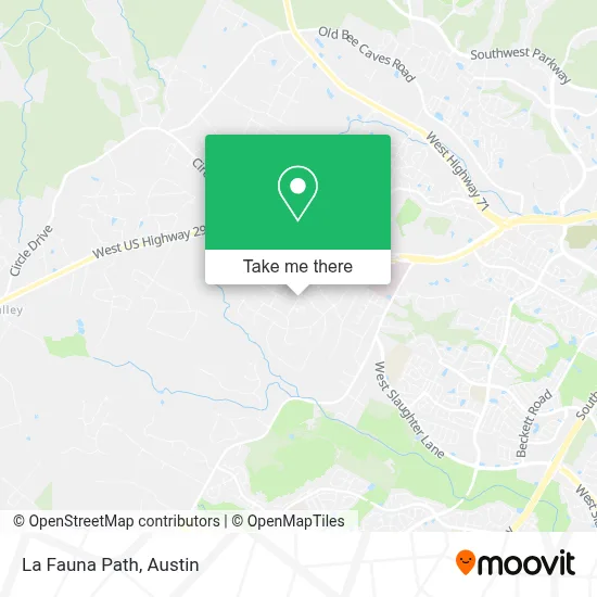 La Fauna Path map