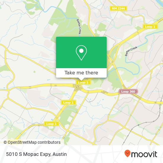 5010 S Mopac Expy map