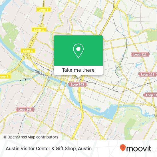 Mapa de Austin Visitor Center & Gift Shop
