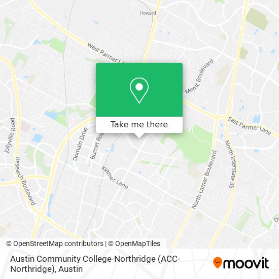 Austin Community College-Northridge (ACC-Northridge) map