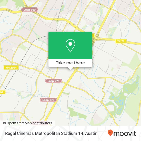 Mapa de Regal Cinemas Metropolitan Stadium 14