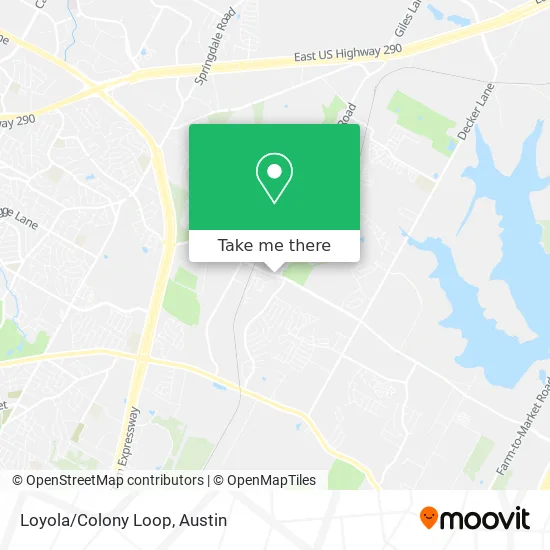 Loyola/Colony Loop map