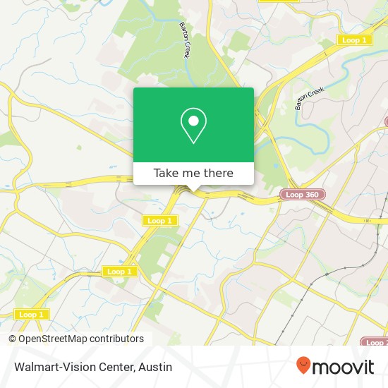 Walmart-Vision Center map