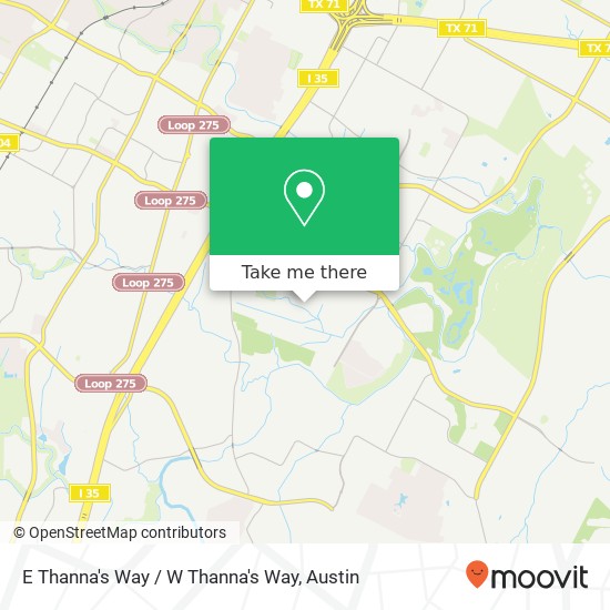 E Thanna's Way / W Thanna's Way map