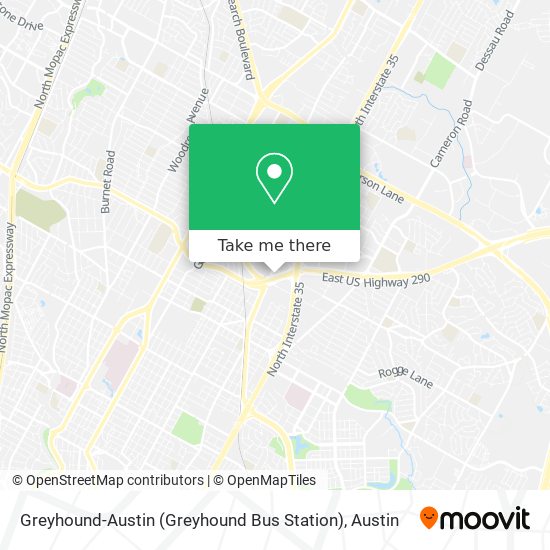 Greyhound-Austin (Greyhound Bus Station) map