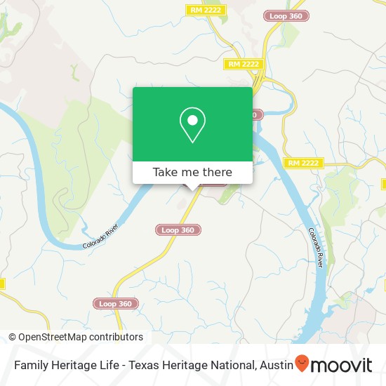 Mapa de Family Heritage Life - Texas Heritage National
