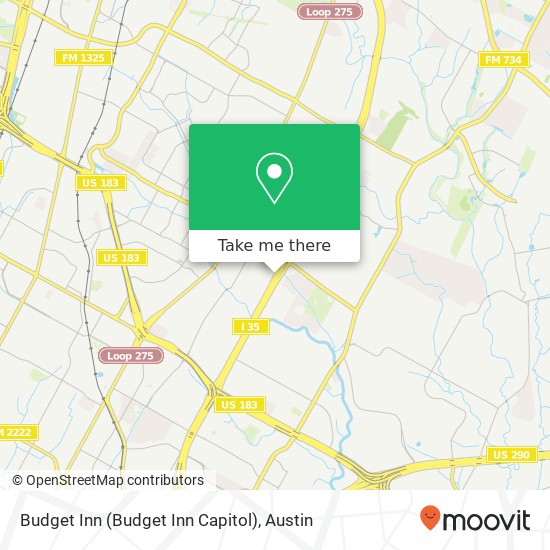 Mapa de Budget Inn (Budget Inn Capitol)