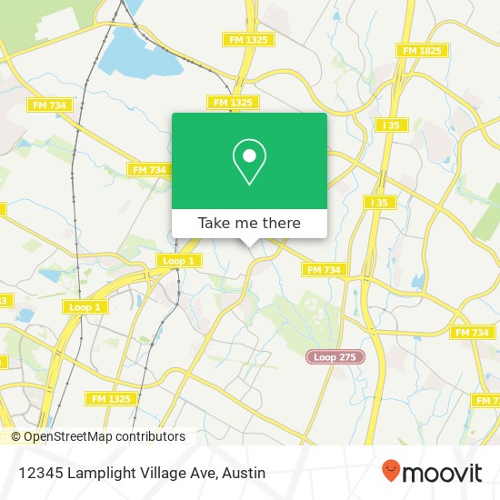 12345 Lamplight Village Ave map