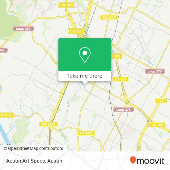 Mapa de Austin Art Space