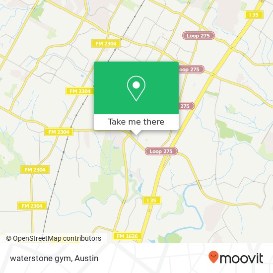 Mapa de waterstone gym