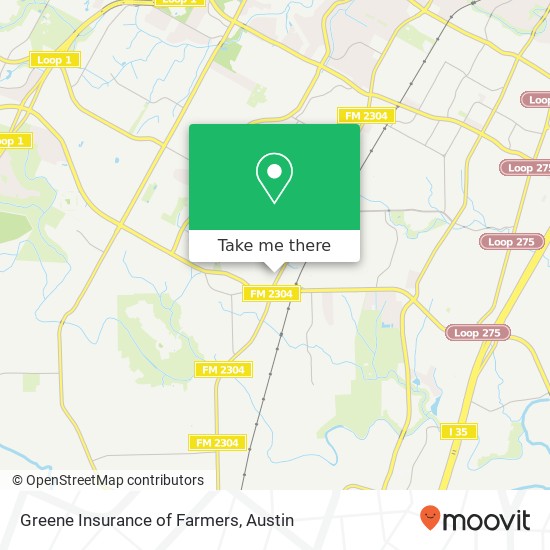 Greene Insurance of Farmers map