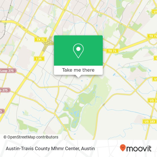 Austin-Travis County Mhmr Center map