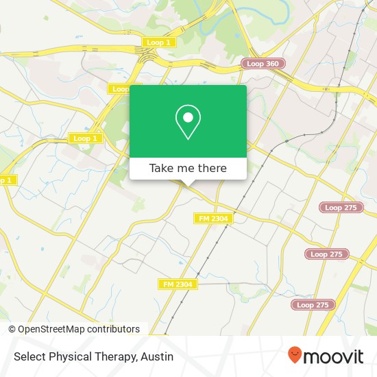 Select Physical Therapy map