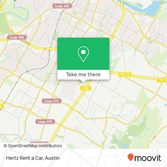 Mapa de Hertz Rent a Car