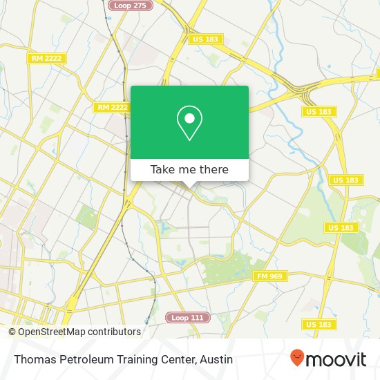 Thomas Petroleum Training Center map