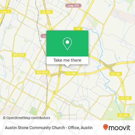 Austin Stone Community Church - Office map