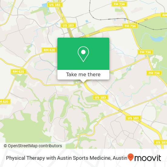 Physical Therapy with Austin Sports Medicine map