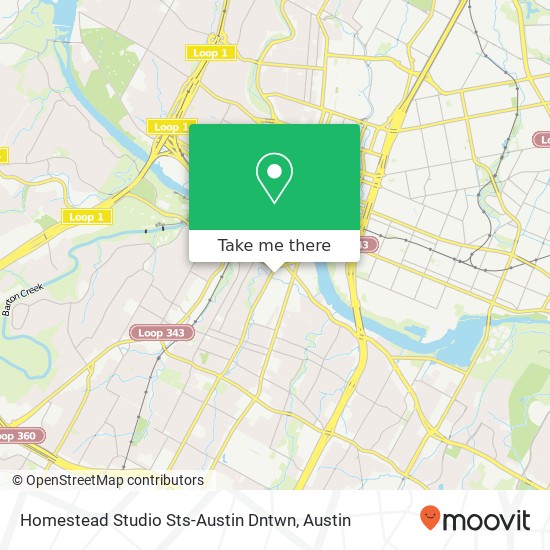 Homestead Studio Sts-Austin Dntwn map