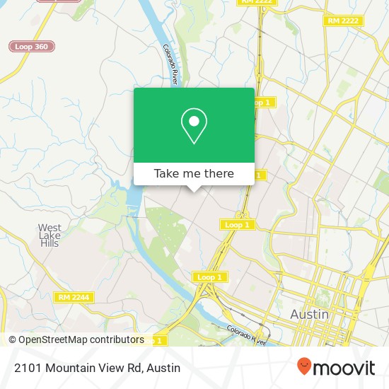 Mapa de 2101 Mountain View Rd