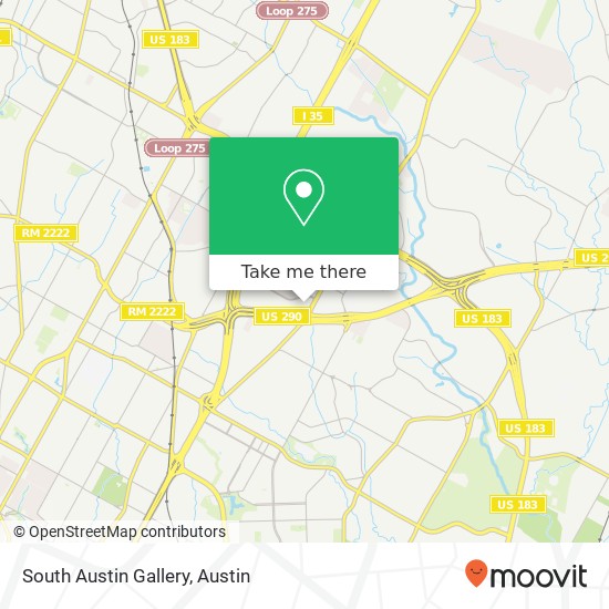 South Austin Gallery map