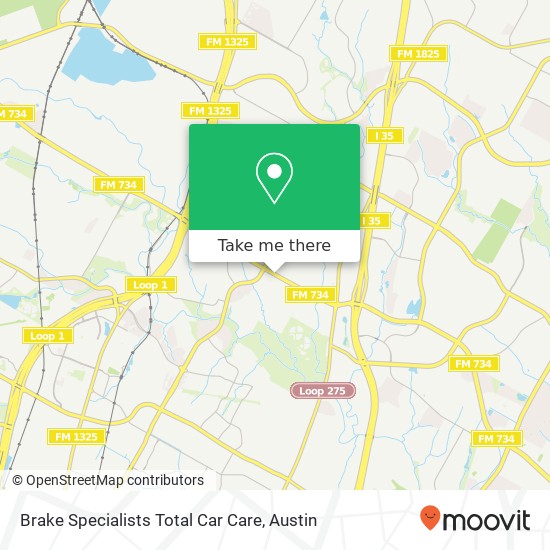 Brake Specialists Total Car Care map
