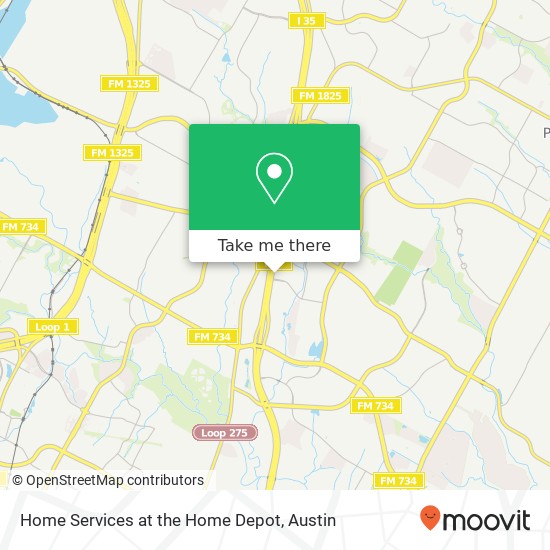 Home Services at the Home Depot map