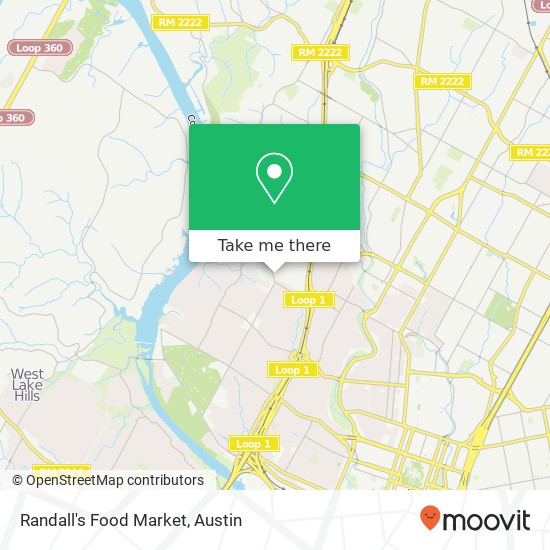 Mapa de Randall's Food Market