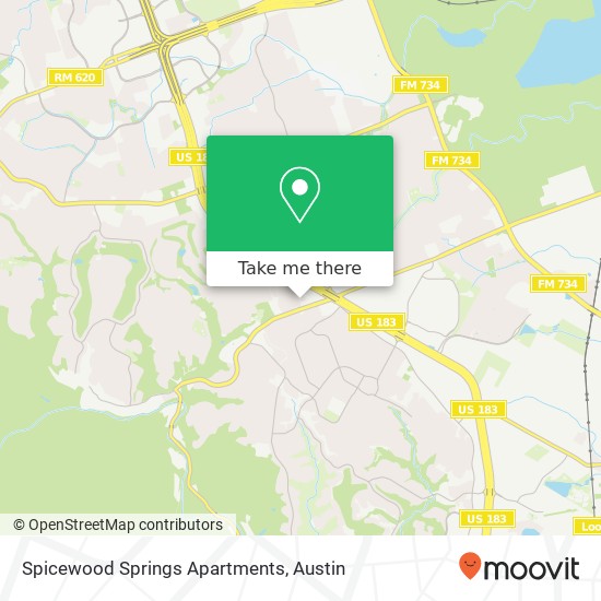 Spicewood Springs Apartments map