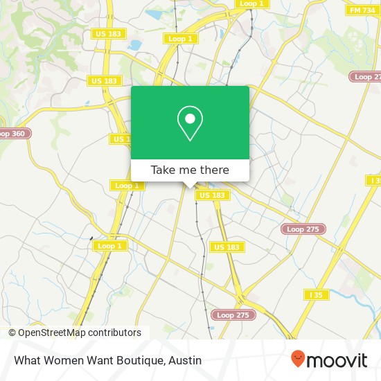 What Women Want Boutique map