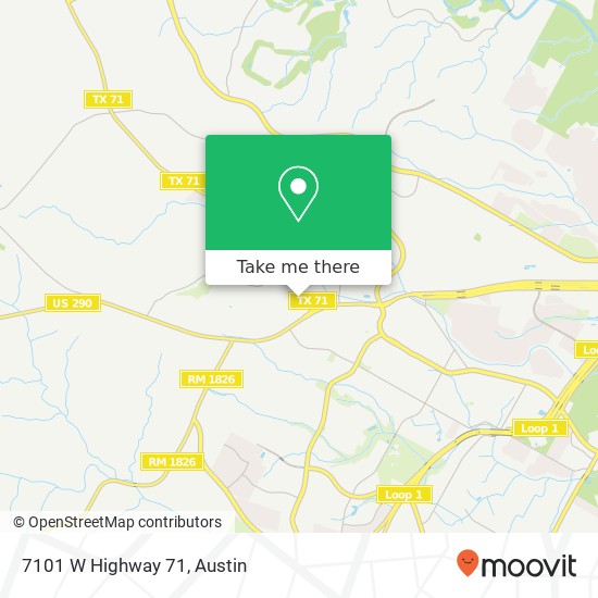 Mapa de 7101 W Highway 71