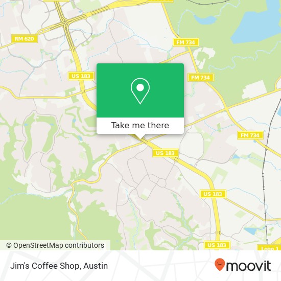 Mapa de Jim's Coffee Shop