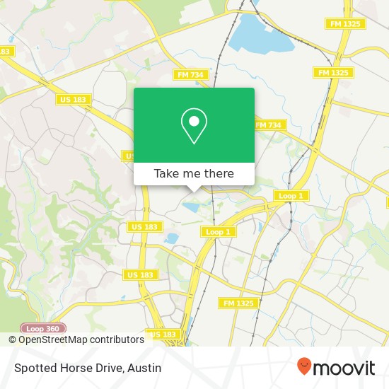 Spotted Horse Drive map