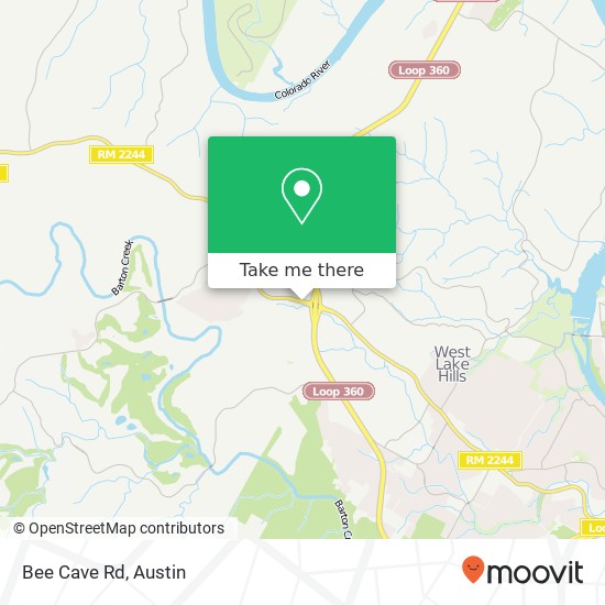 Bee Cave Rd map