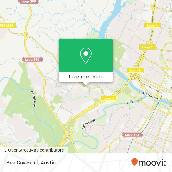 Bee Caves Rd map