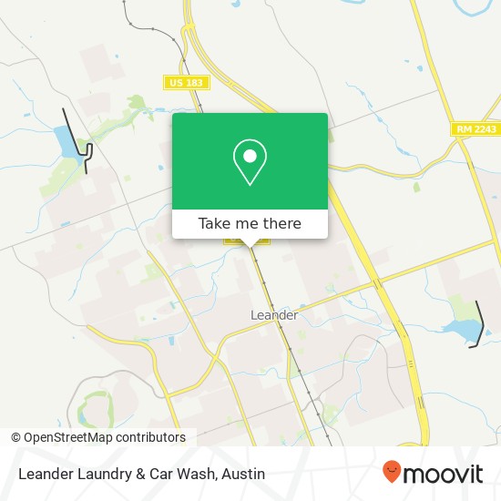 Leander Laundry & Car Wash map