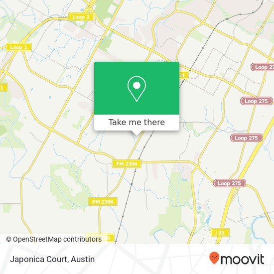 Japonica Court map