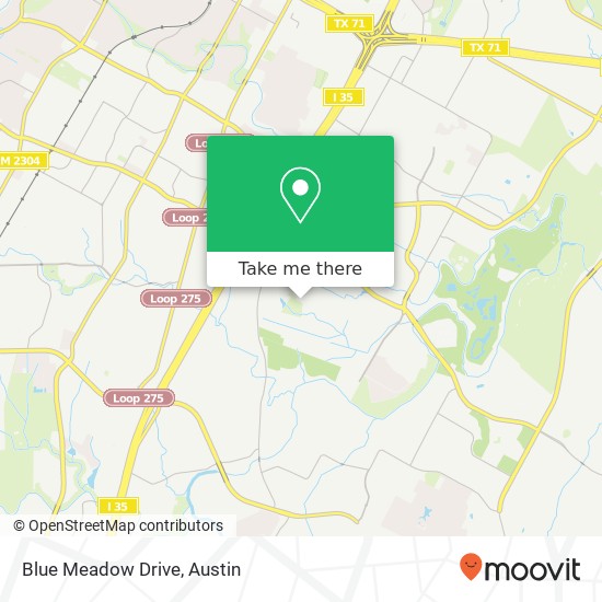Blue Meadow Drive map