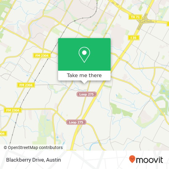 Blackberry Drive map