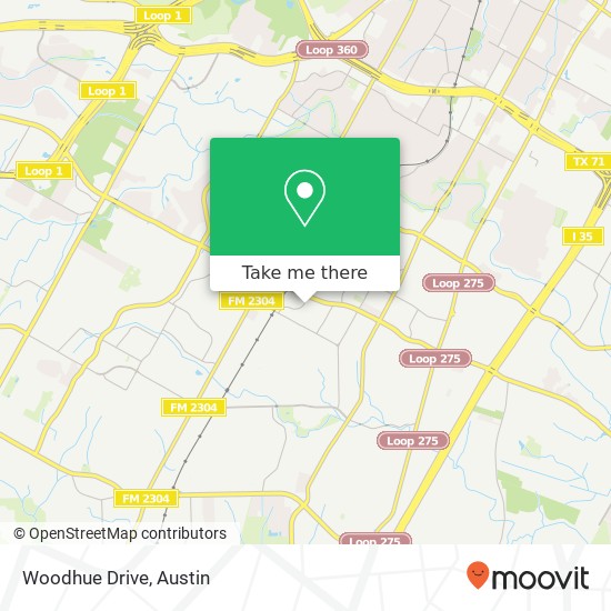 Woodhue Drive map