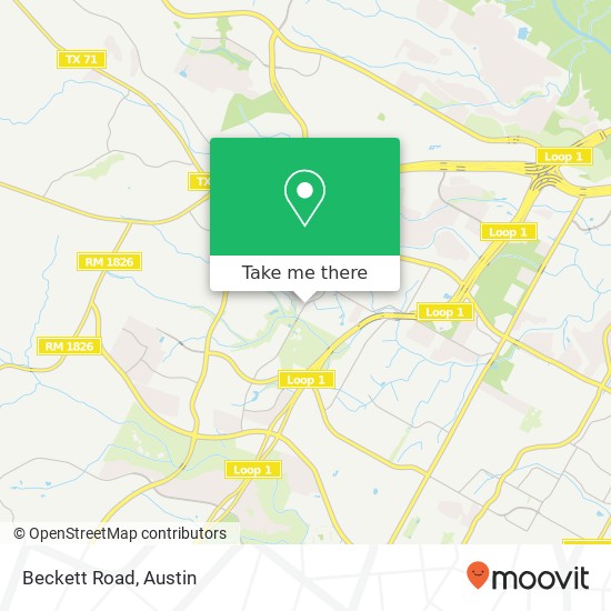 Mapa de Beckett Road