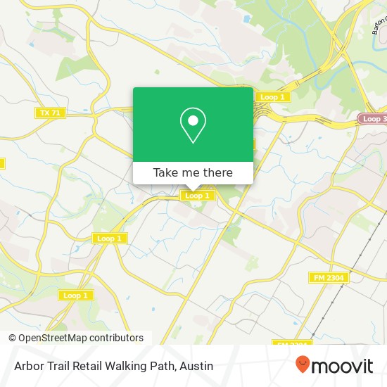 Arbor Trail Retail Walking Path map