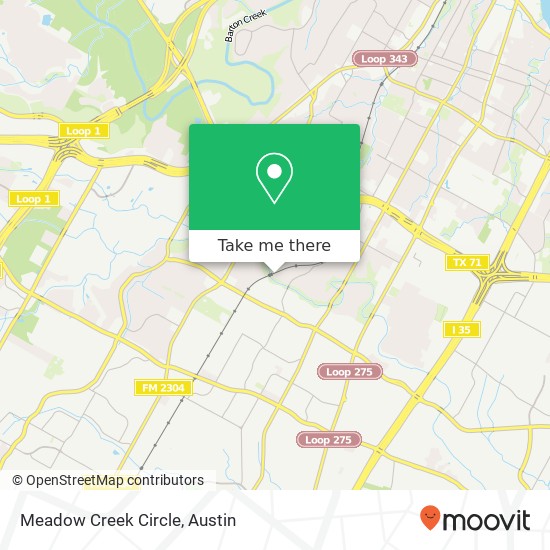 Meadow Creek Circle map