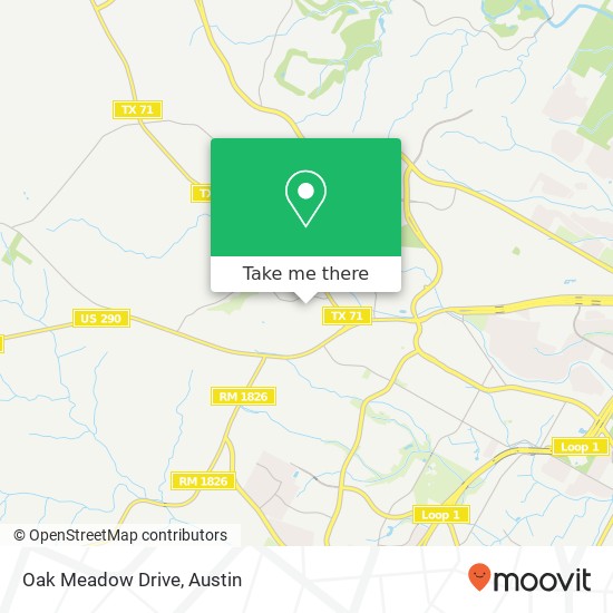 Oak Meadow Drive map