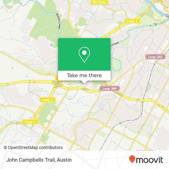 Mapa de John Campbells Trail