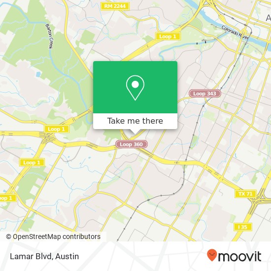 Lamar Blvd map