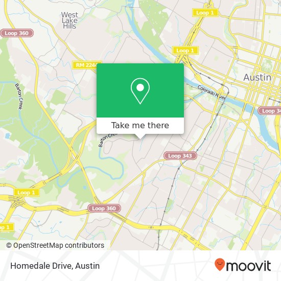 Mapa de Homedale Drive