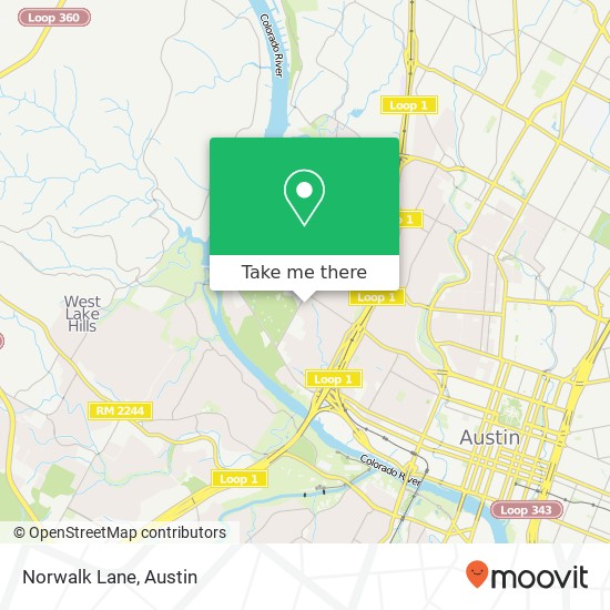 Norwalk Lane map