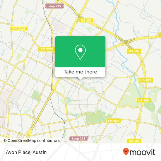 Avon Place map