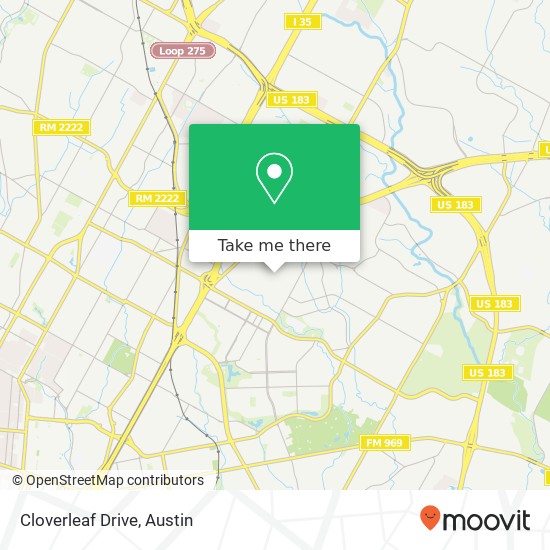 Mapa de Cloverleaf Drive
