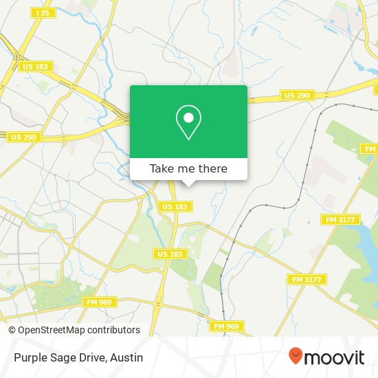 Mapa de Purple Sage Drive